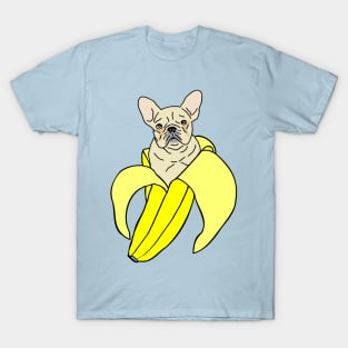 banana white french bulldog doodle T-Shirt